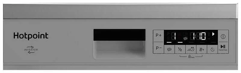 Посудомоечная машина HOTPOINT HFS 1C57 S, серебристый, 44.8 см, 10 компл., 49 дБ, класс A