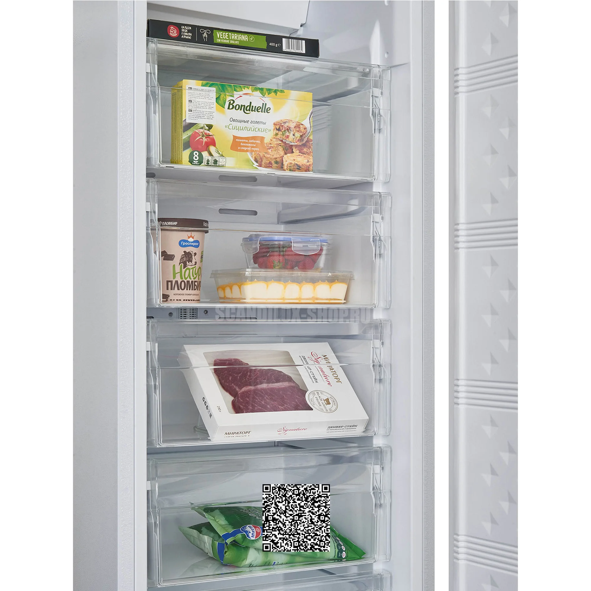Встраиваемый холодильник Side-by-Side Scandilux SBSBI350 (FNBI350 + RBI388)