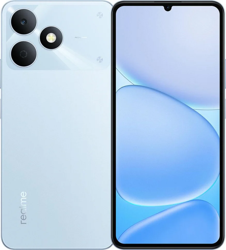 Смартфон Realme RMX5388 Note 80 128Gb 4Gb голубой моноблок 3G 4G 6.74" 720x1600 Android 14 32Mpix 802.11 a/b/g/n/ac NFC GPS GSM900/1800 GSM1900
