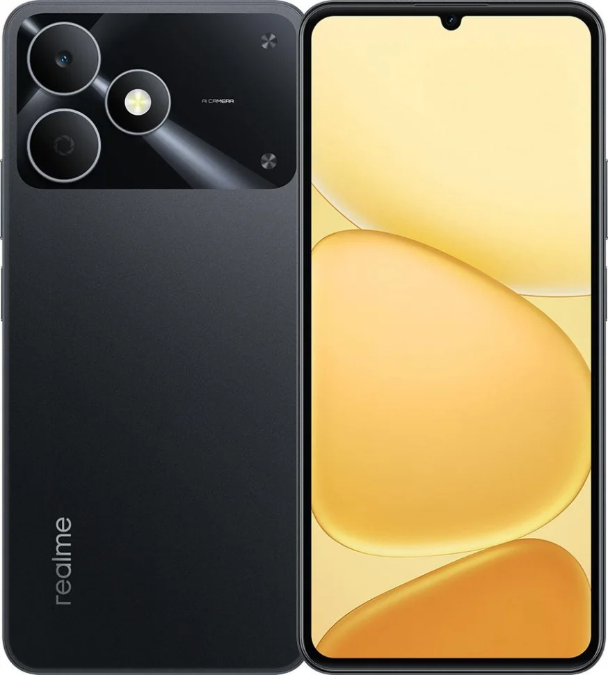 Смартфон Realme RMX5388 Note 80 128Gb 4Gb черный моноблок 3G 4G 6.74" 720x1600 Android 14 32Mpix 802.11 a/b/g/n/ac NFC GPS GSM900/1800 GSM1900