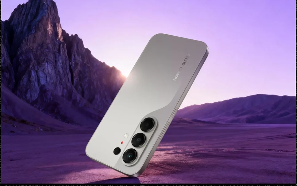 Смартфон Tecno Camon 50 256Gb 12Gb черный моноблок 3G 4G 2Sim 6.78" 1208x2644 Android 16 50Mpix 802.11 a/b/g/n/ac NFC GPS GSM900/1800 GSM1900 Protect