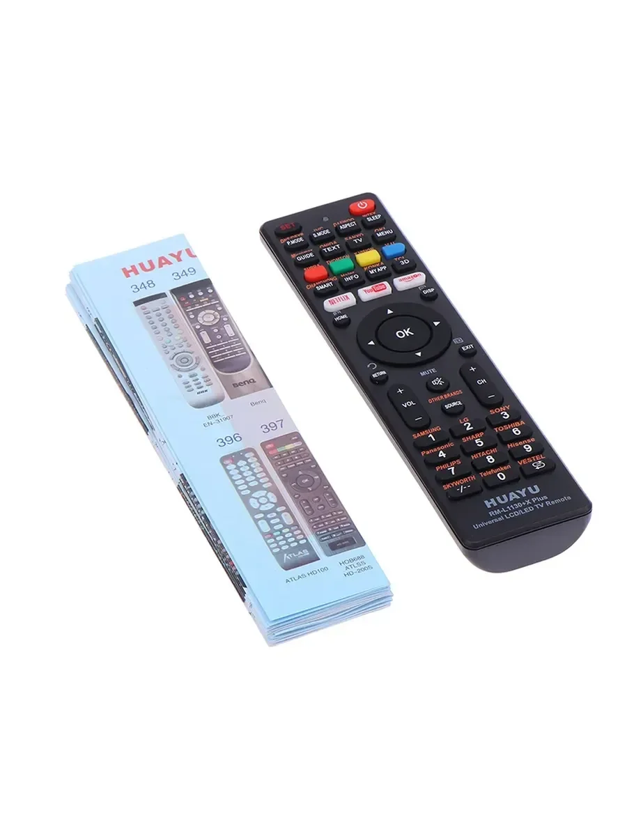 Пульт универсальный Huayu RM-L1130+X для  LCD LED TV( кнопки YuoTube , NETFLIX )