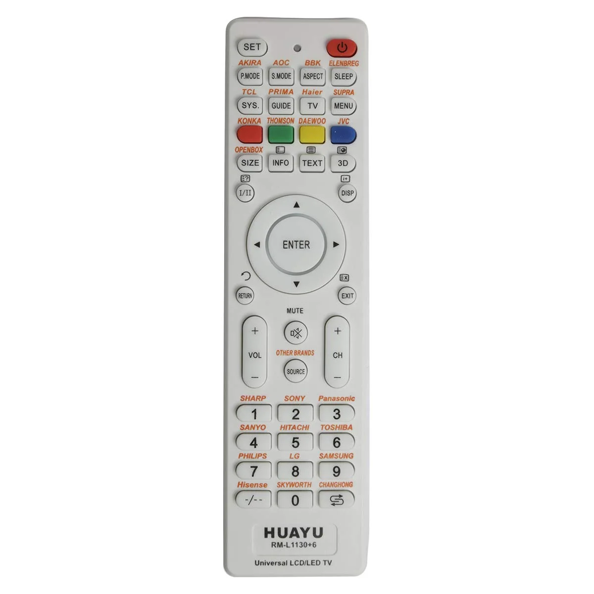 Пульт универсальный Huayu RM-L1130+X для  LCD LED TV( кнопки YuoTube , NETFLIX )