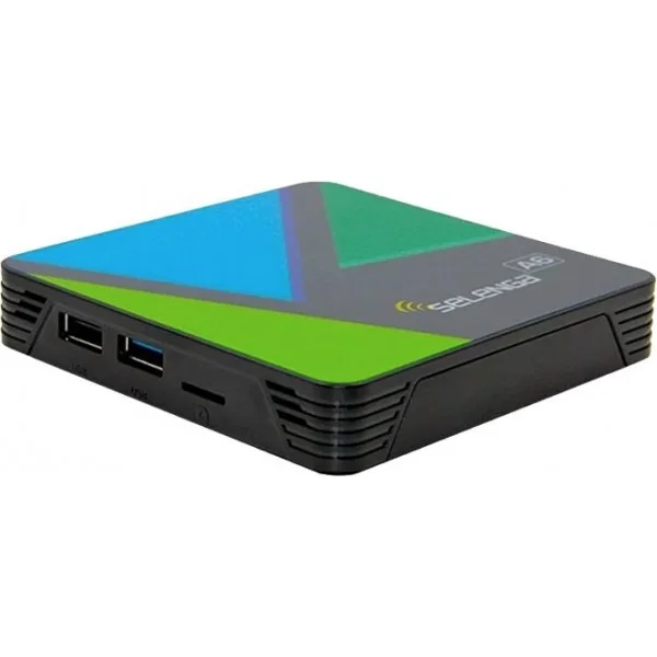 Смарт приставка SELENGA A6, 4/32ГБ, Android 9, Full HD, Ultra HD 4K, встроен.приложен