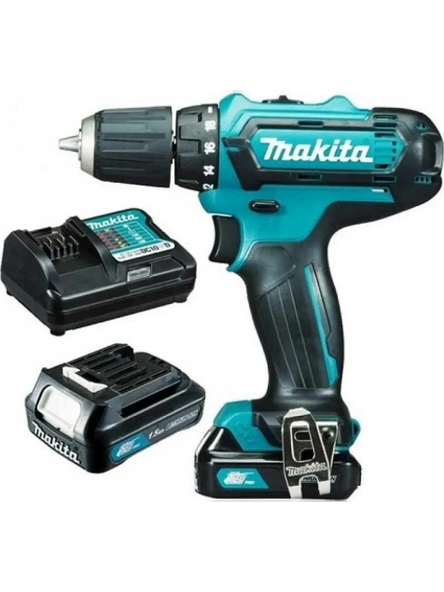 Дрель-шуруповерт Makita DF333DWYE аккум. патрон:быстрозажимной (кейс в комплекте)