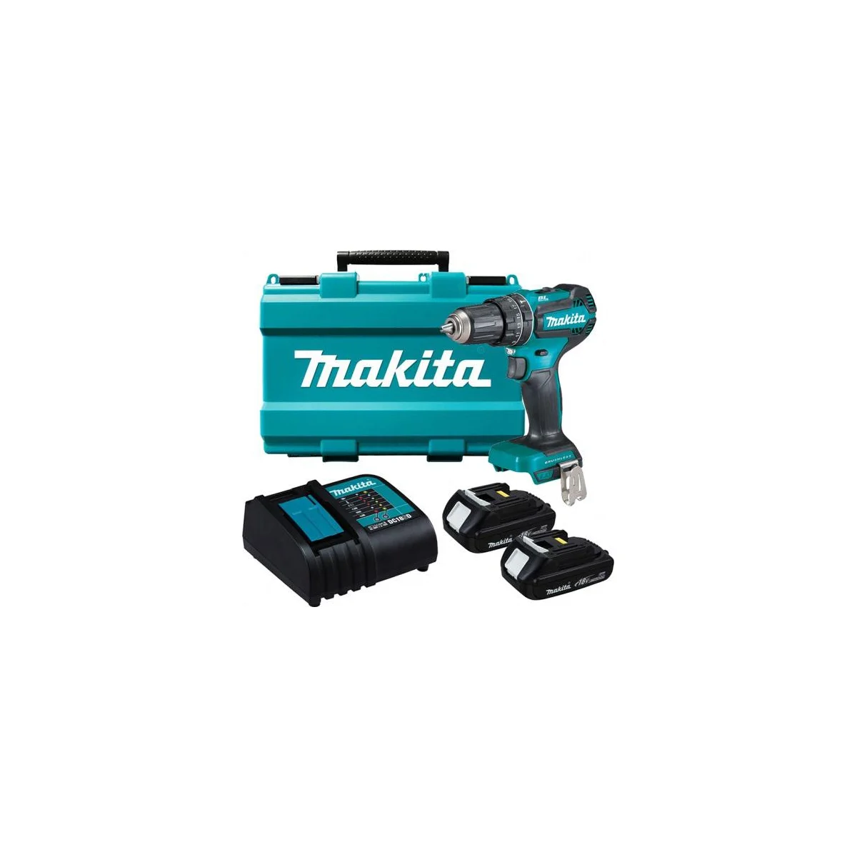 Дрель-шуруповерт Makita DHP482SYE аккум. патрон:быстрозажимной (кейс в комплекте)