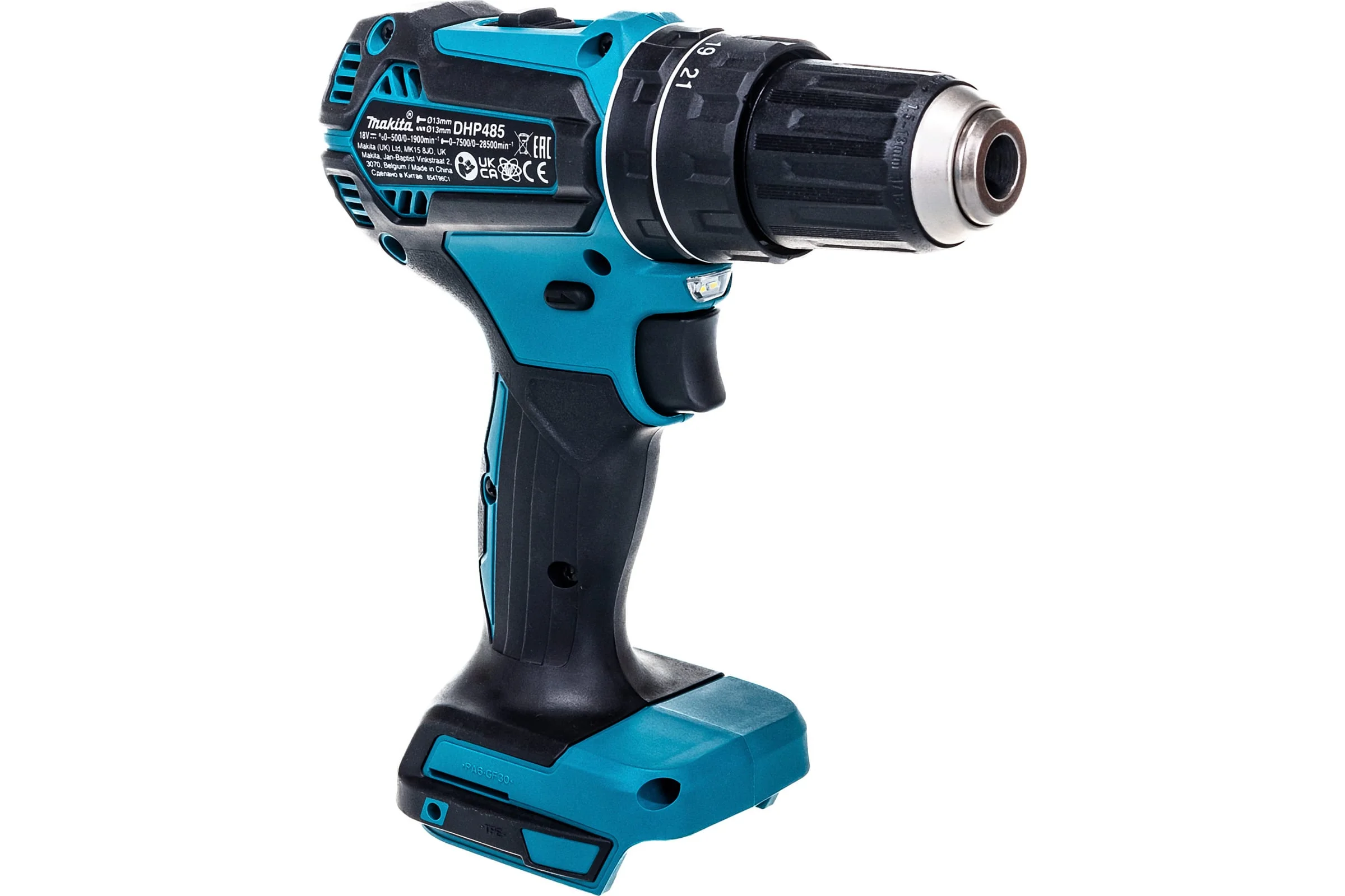 Дрель-шуруповерт Makita DHP485Z аккум. патрон:быстрозажимной