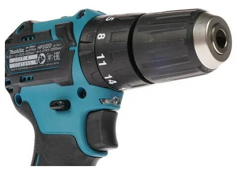Дрель-шуруповерт Makita HP332DWME аккум. патрон:быстрозажимной (кейс в комплекте)