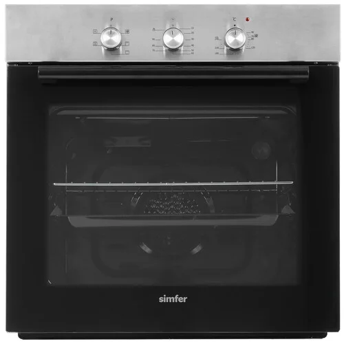 Духовой шкаф Электрический Simfer B6EM 16011 нержавеющая сталь/черный