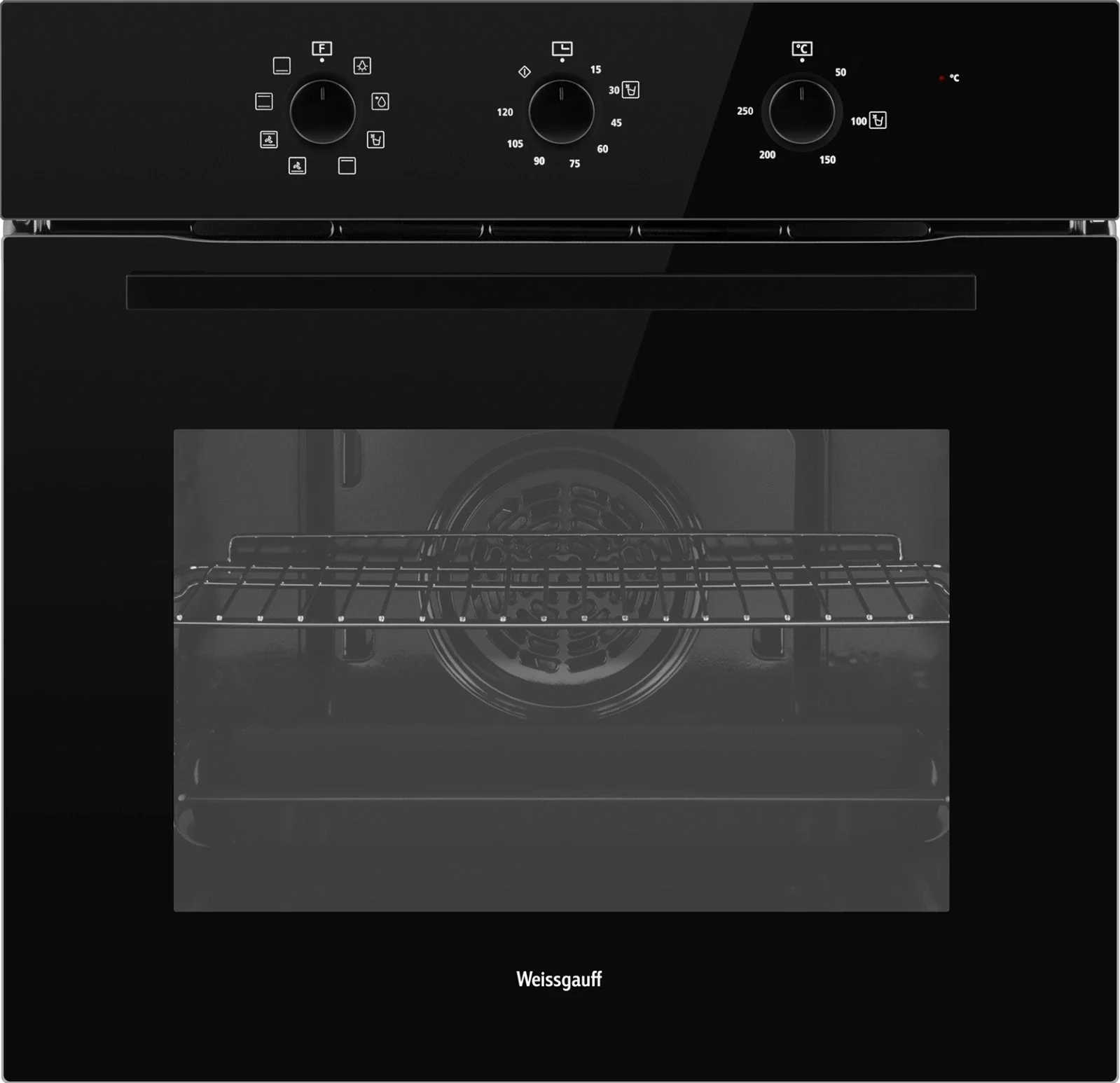 Духовой шкаф Электрический Weissgauff EOM 208 PDB Steam Clean черный