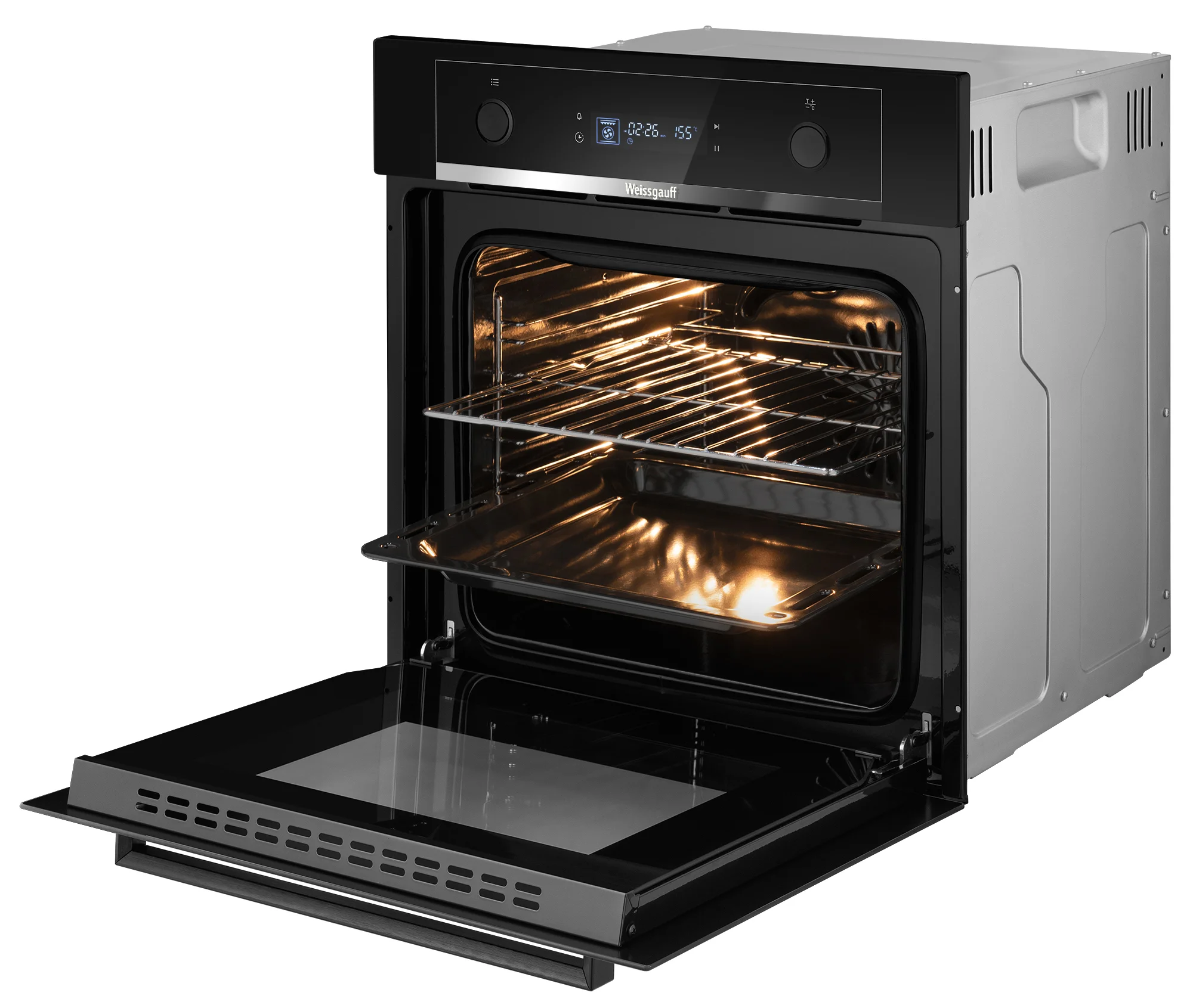 Духовой шкаф Электрический Weissgauff EOM 710 SB черный