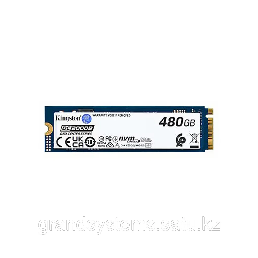 Твердотельный диск 480GB Kingston DC2000B M.2, NVMe,PCI-E 4.0 x4 [R/W - 7000/800 MB/s] 350 TBW with Heatsink