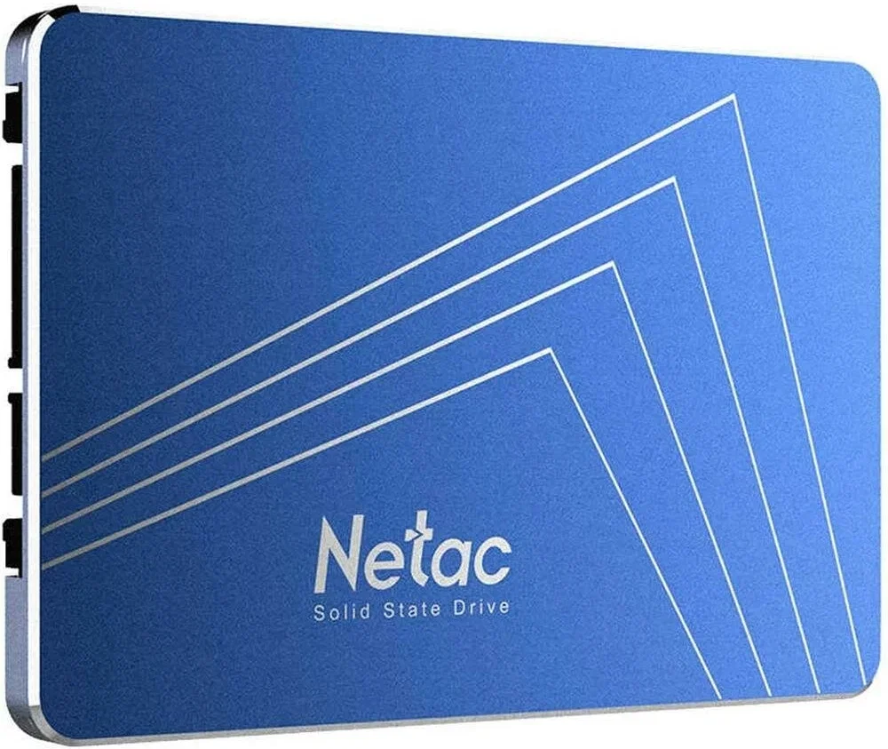Твердотельный диск 480GB Netac N535S, 2.5", SATA III, [R/W - 540/490 MB/s] 3D-NAND