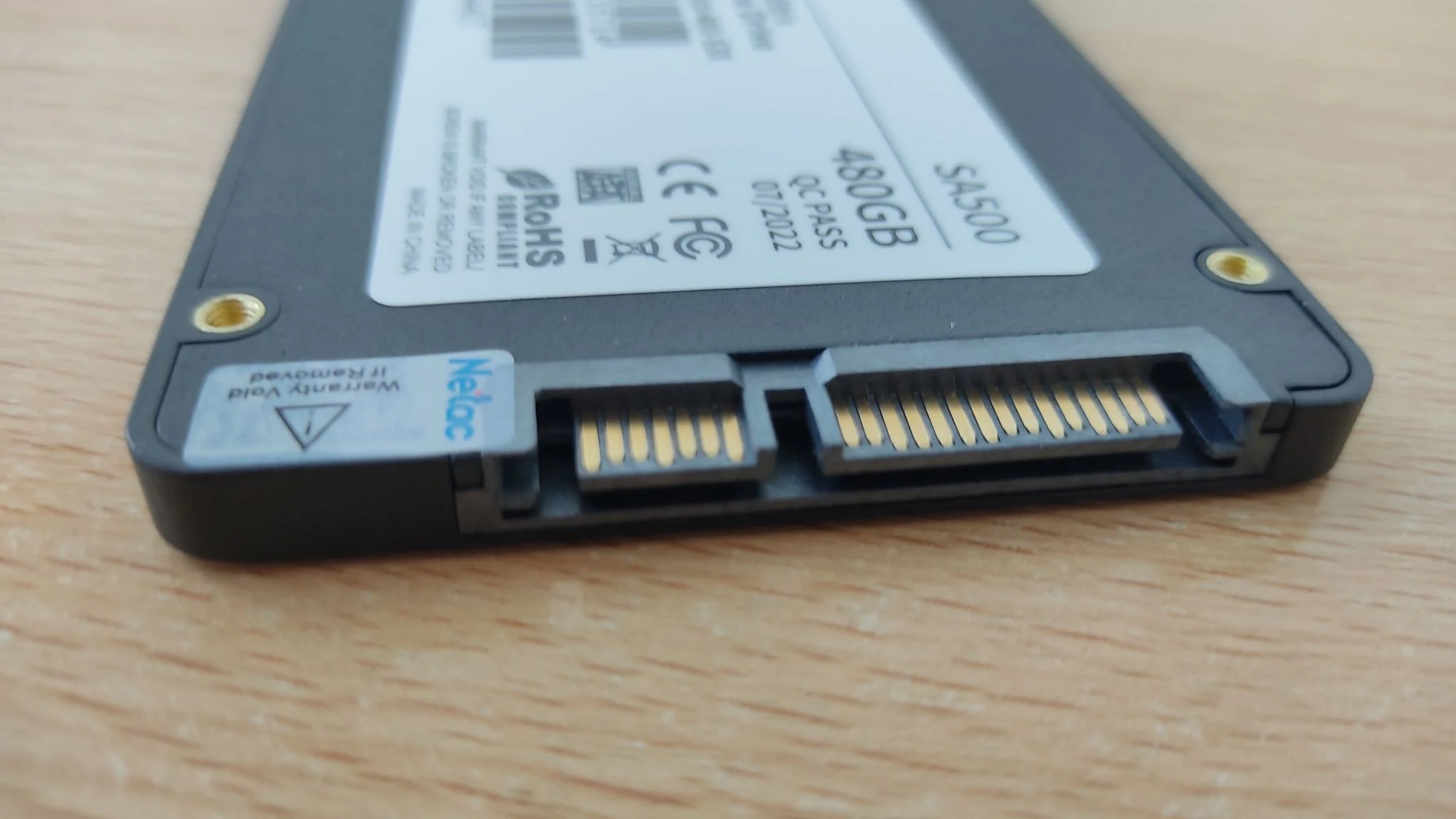 Твердотельный диск 480GB Netac SA500, 2.5", SATA III, [R/W - 520/450 MB/s] 3D-NAND