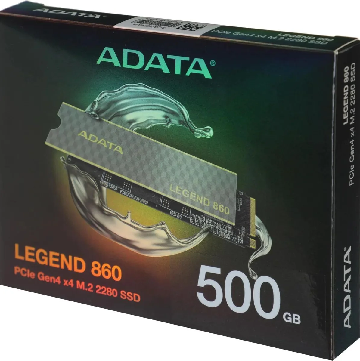 Твердотельный диск 500GB A-DATA LEGEND 860, M.2 2280, PCI-E 4x4, [R/W -5000/3000 MB/s] 3D-NAND (Works with PS5)