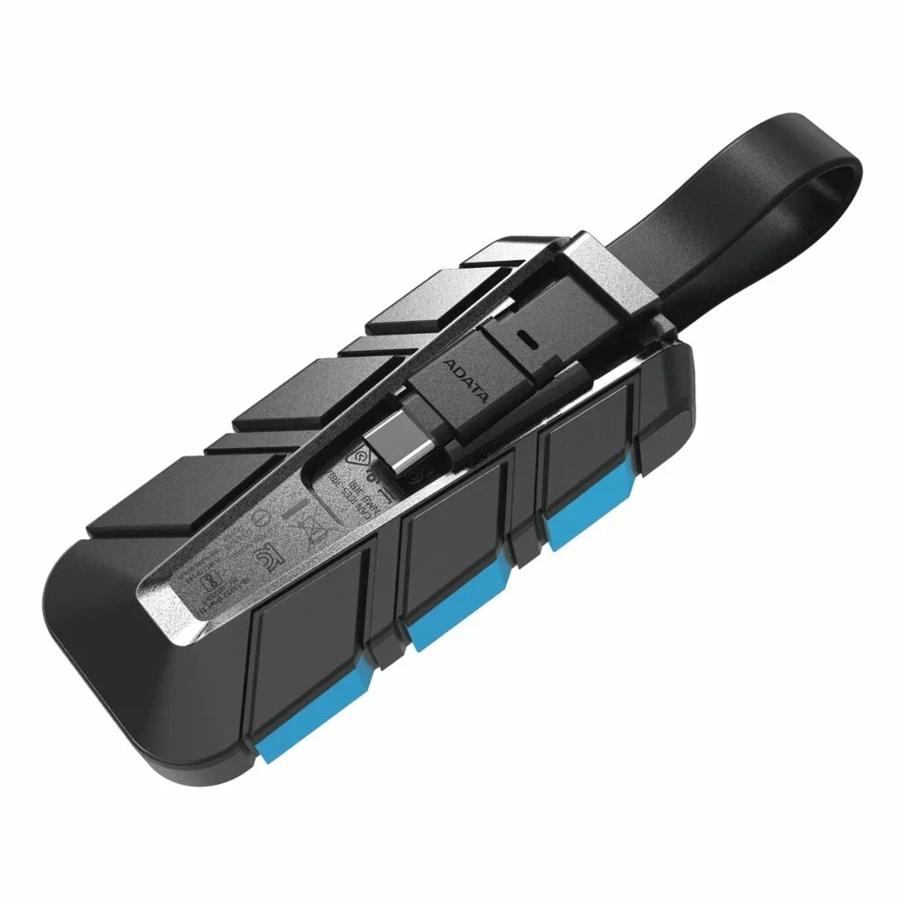 Твердотельный диск 500GB A-DATA SC740, External, USB 3.2 Gen 2 Type-C, [R/W -1050/1000 MB/s] синий