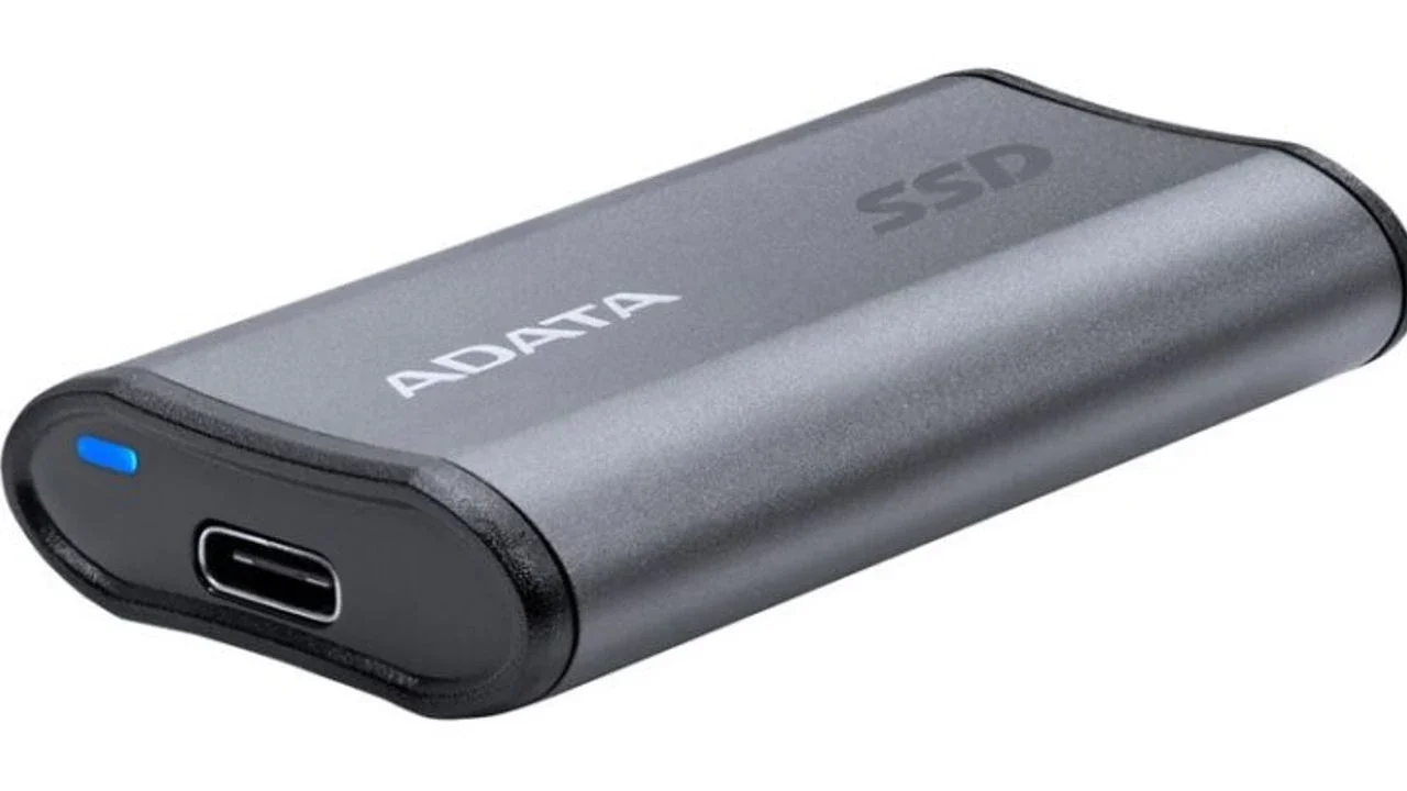 Твердотельный диск 500GB A-DATA SE880, External, USB 3.2 TypeC, [R/W -2000/2000 MB/s] 3D-NAND, серый