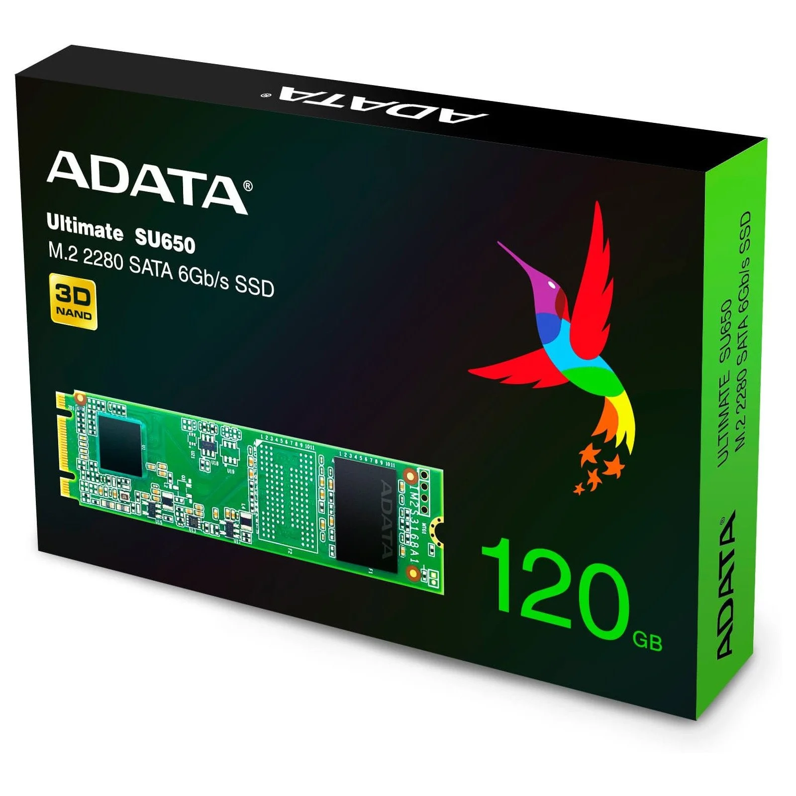 Твердотельный диск 512GB A-DATA Ultimate SU650, 2.5", SATA III, [R/W - 520/450 MB/s] 3D-NAND