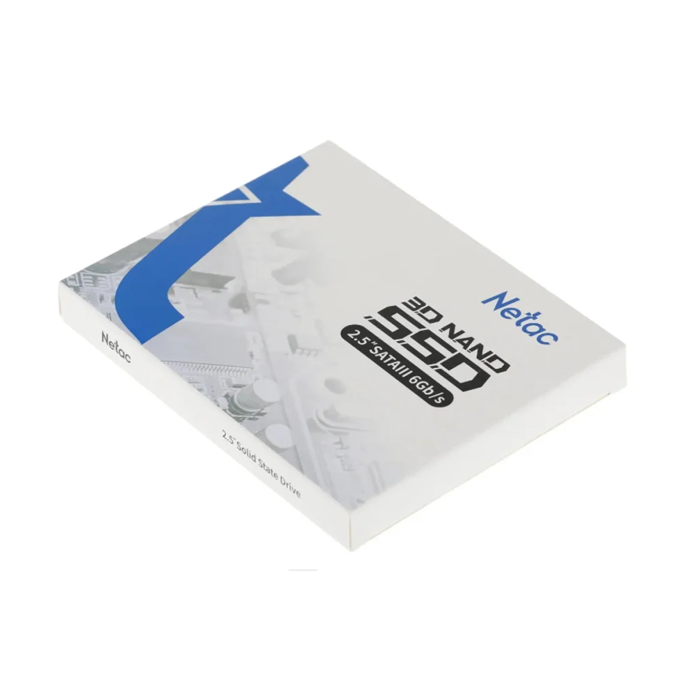 Твердотельный диск 512GB Netac N600S, 2.5", SATA III, [R/W - 540/490 MB/s] 3D-NAND