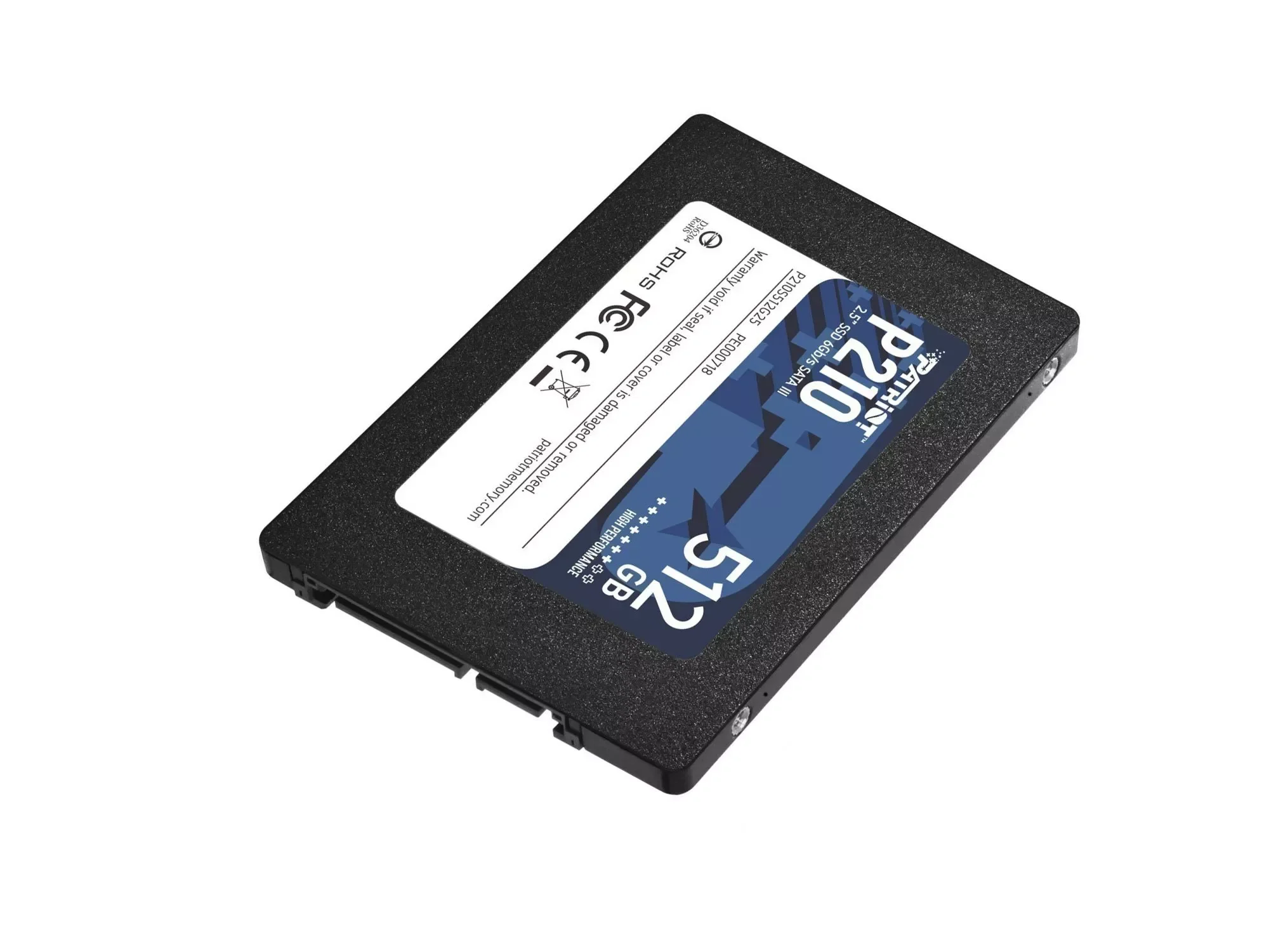 Твердотельный диск 512GB Patriot P210, 2.5", SATA III, [R/W - 520/430 MB/s]