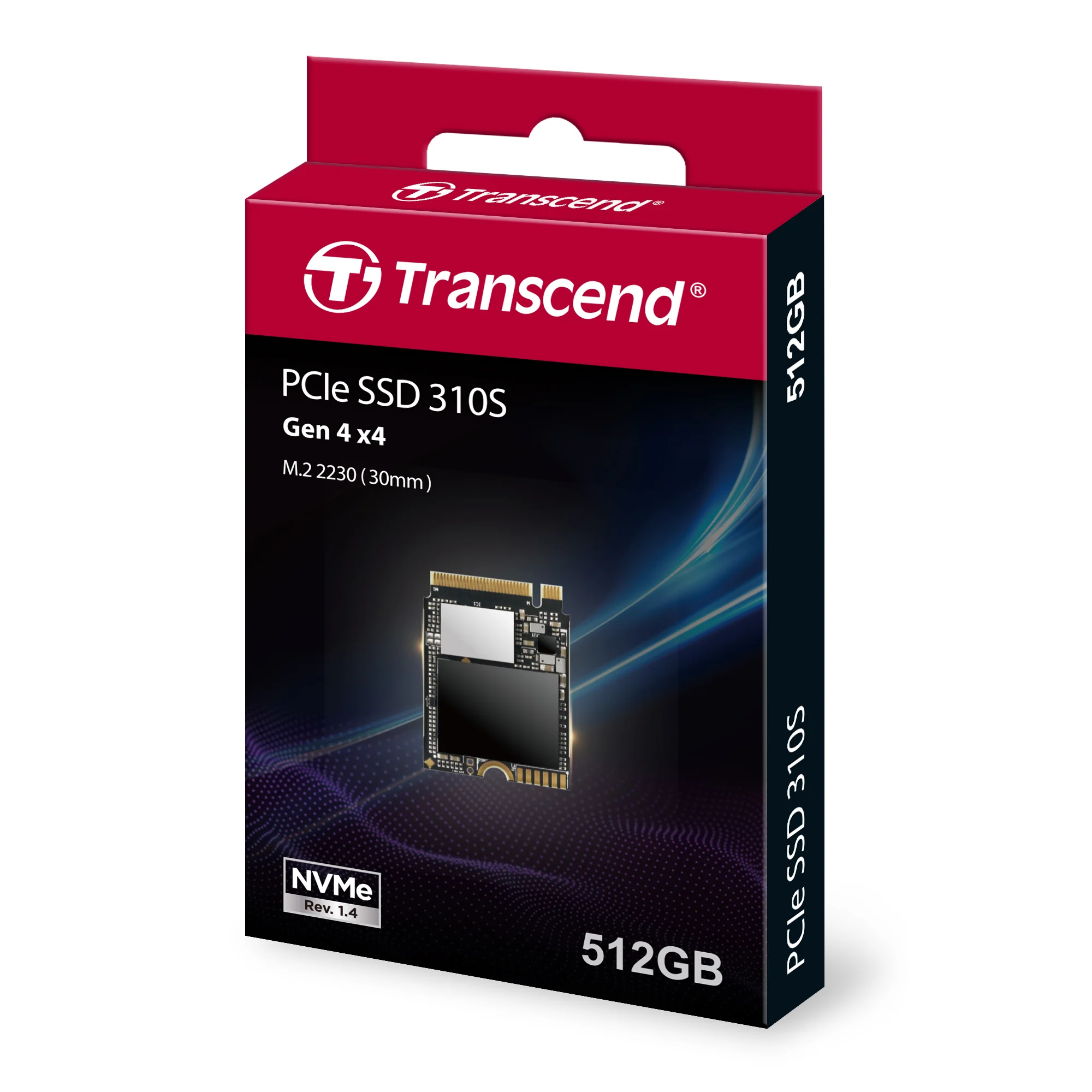 Твердотельный диск 512GB Transcend GMTE310S, 3D TLC NAND, M.2 2230,PCIe 4x4 [ R/W - 3300/1700 MB/s]