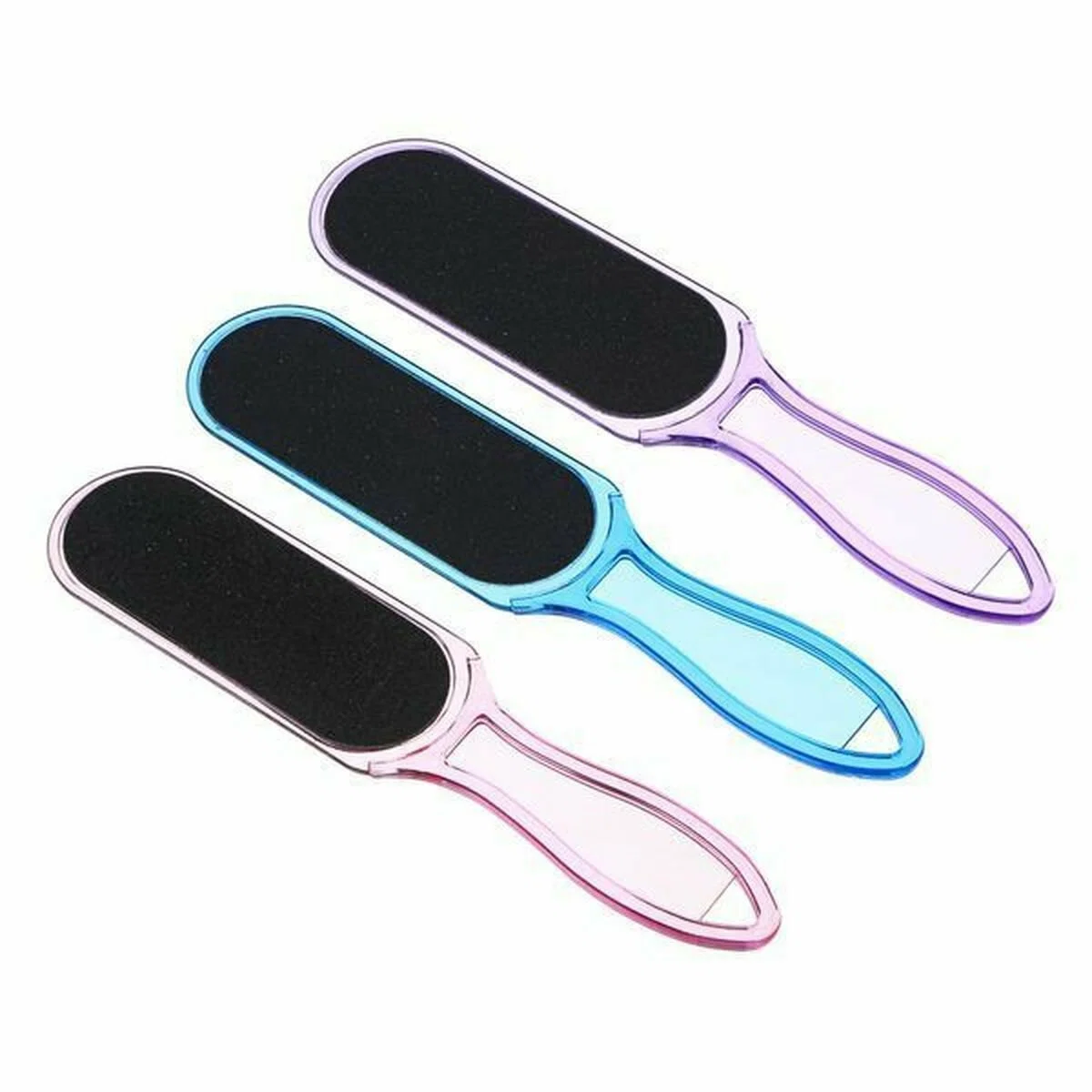 VETTA ЮниLook Терка для ног 2-x сторонняя с абразивной поверхностью, пластик, 24,5x5,3см, 3 цвета