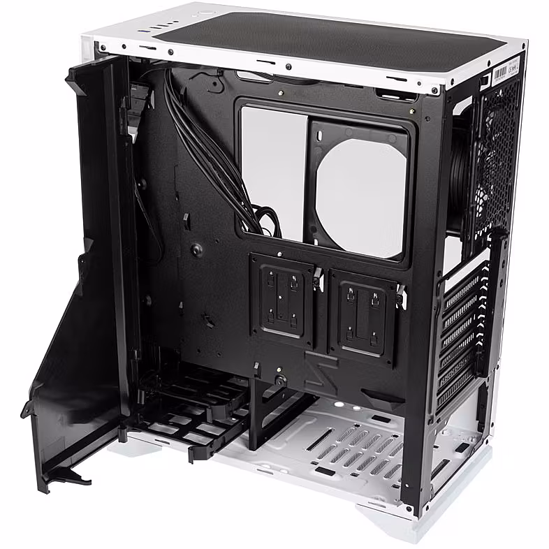 Корпус Zalman S5 White (2xUSB + USB 3.0, 2xAudio, 2x120мм FAN, прозрачная стенка- закаленное стекло, ATX, без БП)