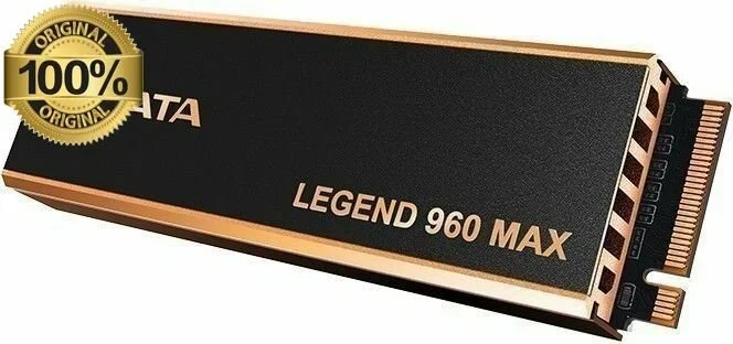 Твердотельный диск 1TB A-DATA LEGEND 960 MAX, M.2 2280, PCI-E 4x4, [R/W -7400/6000 MB/s] 3D-NAND TLC (Works with PS5)