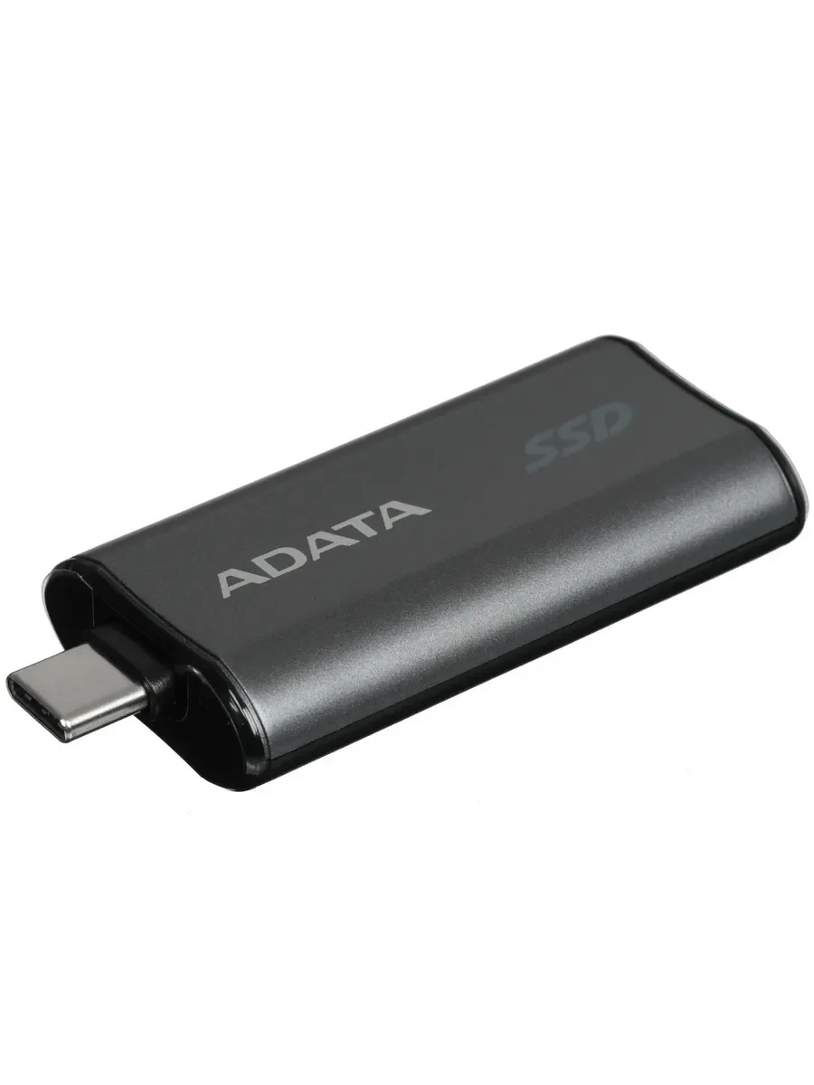 Твердотельный диск 1TB A-DATA SC750, External, USB 3.2 Gen 2 Type-C, [R/W -1050/1000 MB/s] серый
