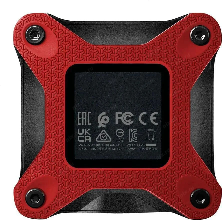 Твердотельный диск 1TB A-DATA SD620, External, USB 3.2, [R/W -520/460 MB/s] красный