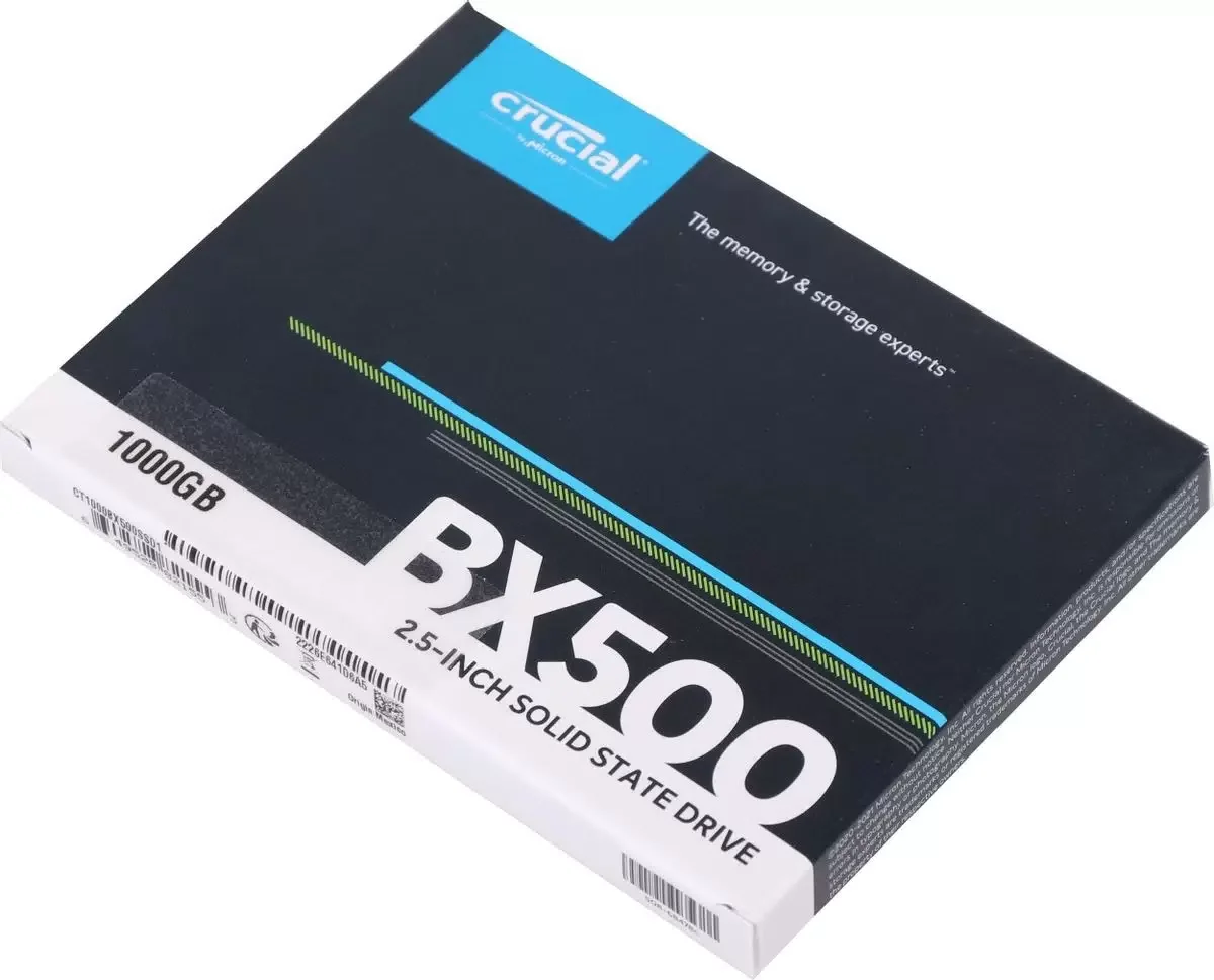 Твердотельный диск 1TB Crucial BX500 , 2.5", SATA III [R/W - 540/500 MB/s] TLC 3D NAND