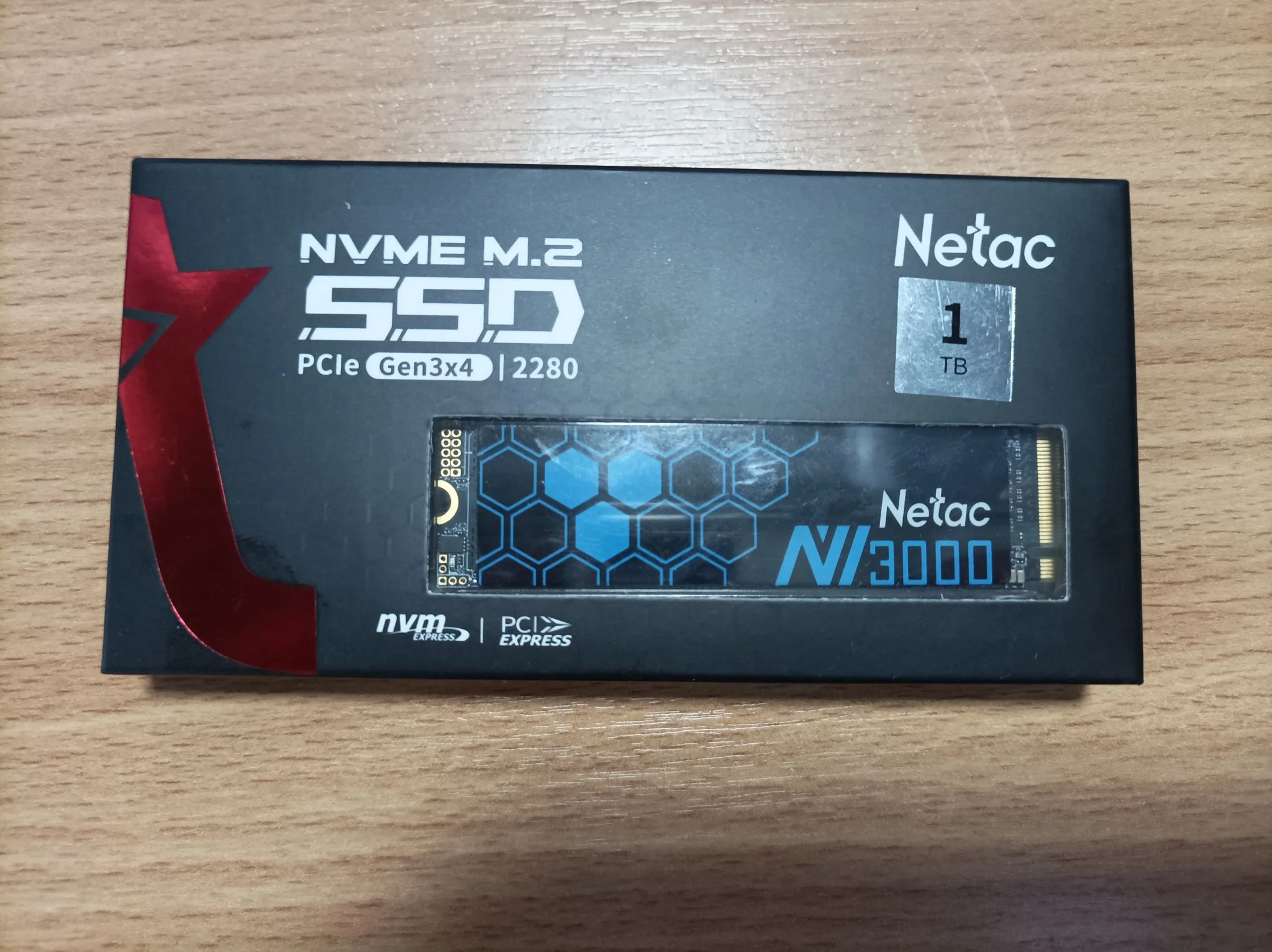 Твердотельный диск 1TB Netac NV3000, M.2 2280, PCI-E 3x4, [R/W -3100/2400 MB/s] 3D-NAND