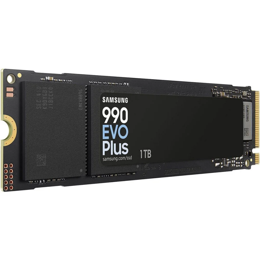 Твердотельный диск 1TB Samsung 990 EVO Plus, M.2, PCI-E 5.0 x2, V-NAND TLC [R/W - 7150/6300 MB/s]
