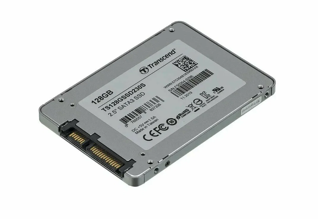 Твердотельный диск 128GB Transcend, 230S, 3D NAND, SATA III [R/W - 560/500 MB/s]