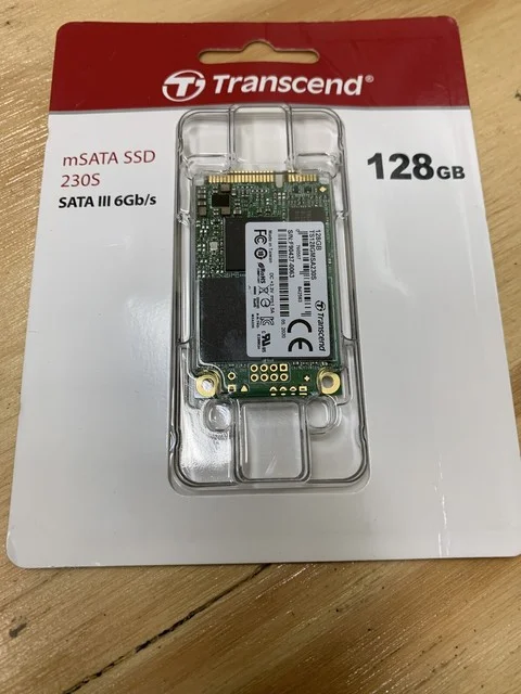 Твердотельный диск 128GB Transcend MSA230S, mSATA, SATA III, 3D TLC [ R/W - 400/550 MB/s]