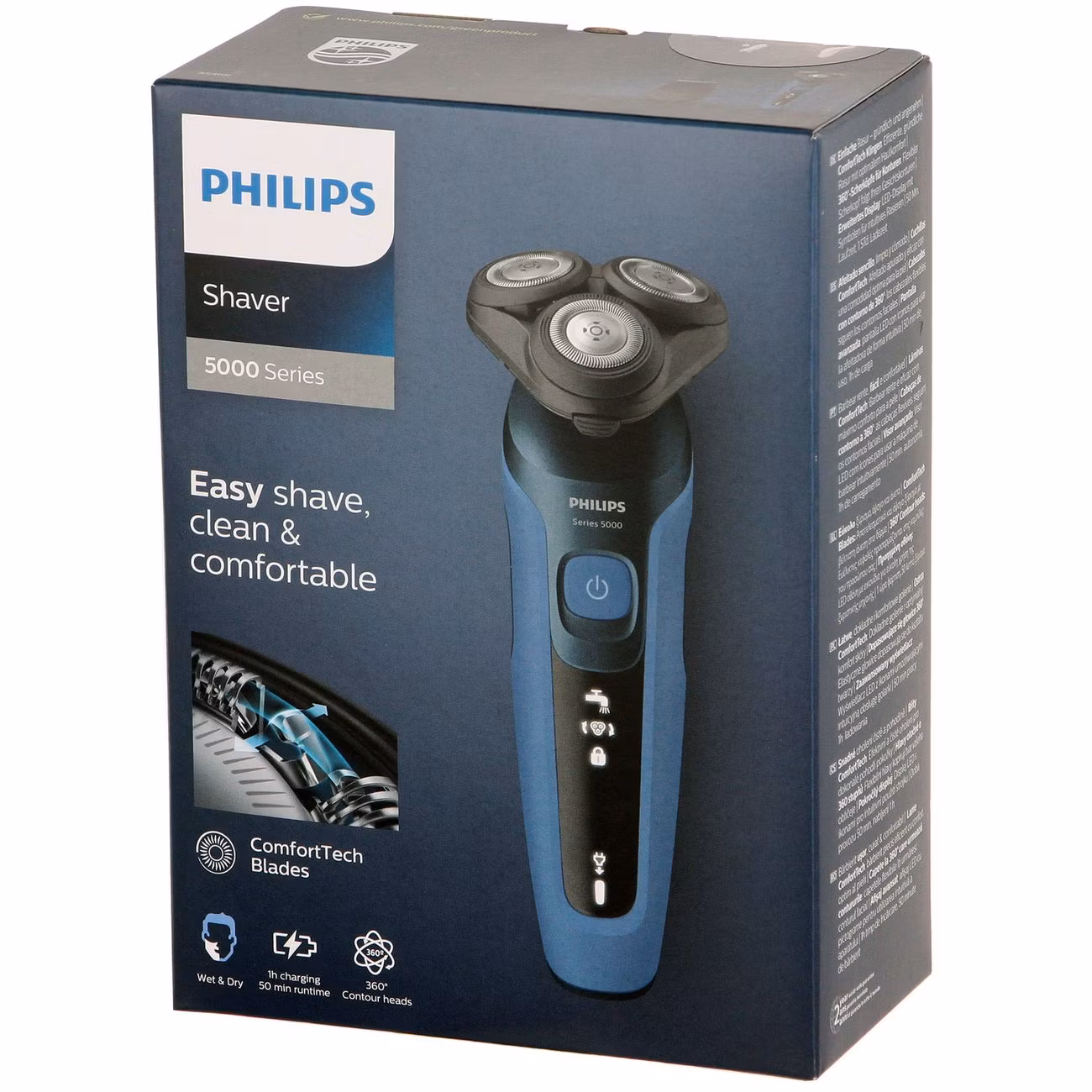 Электробритва Philips S5466/17 роторная, аккумулятор до 50 мин, сухое/влажное
