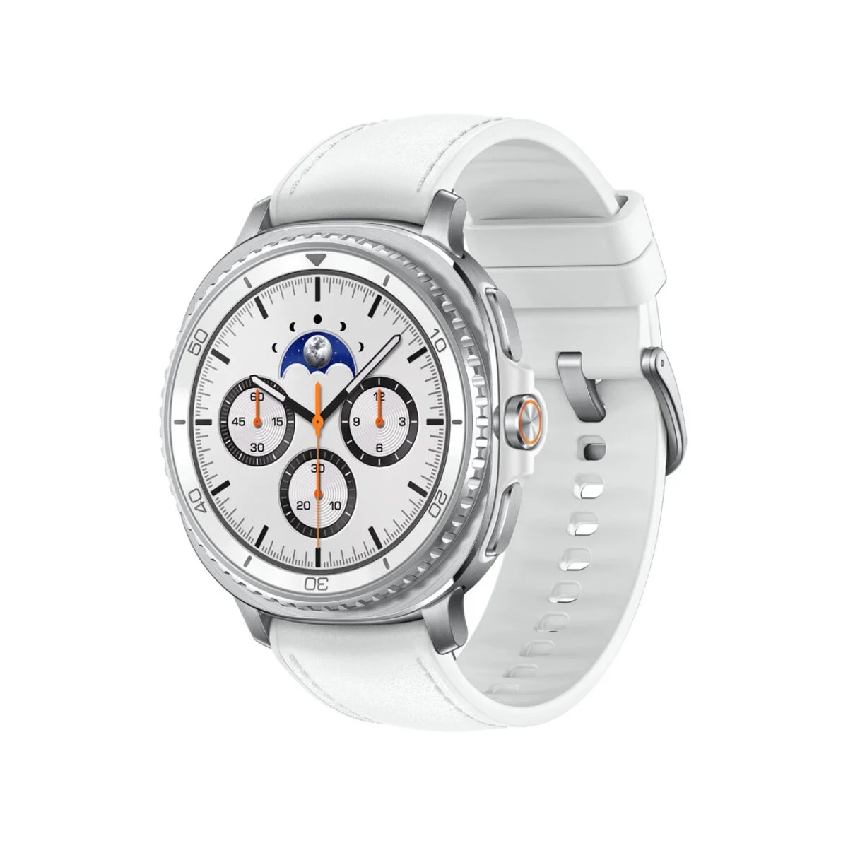 Смарт-часы Samsung Galaxy Watch 8 Classic 1.34" Super AMOLED корп.серебристый рем.белый (SM-L500NZWAMEA)