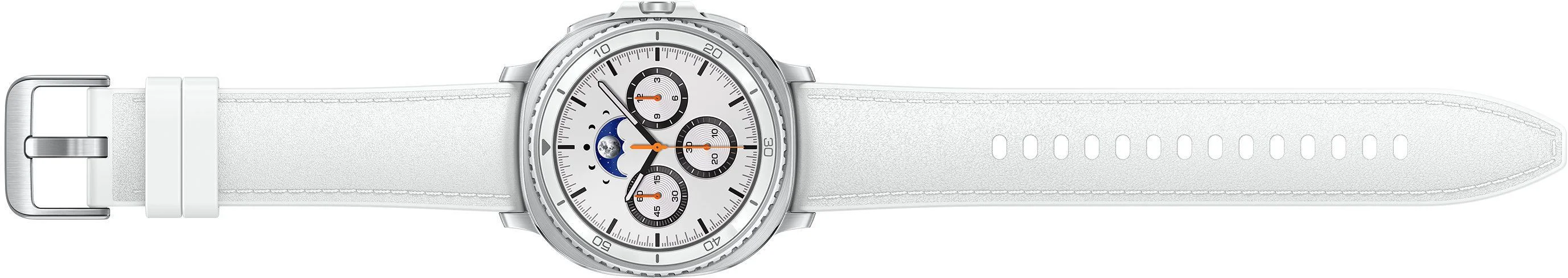 Смарт-часы Samsung Galaxy Watch 8 Classic 1.34" Super AMOLED корп.серебристый рем.белый (SM-L500NZWAMEA)