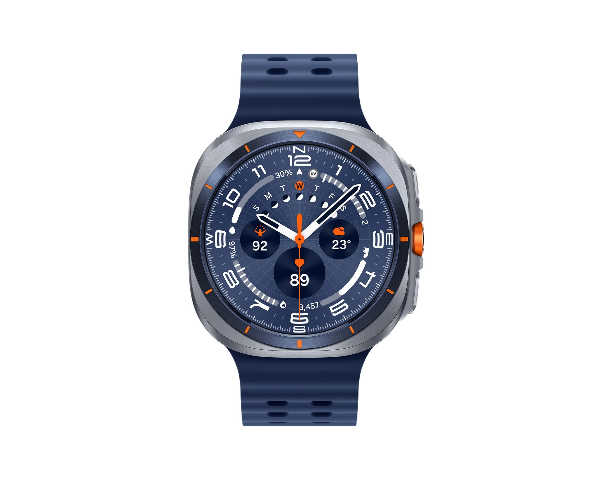 Смарт-часы Samsung Galaxy Watch Ultra LTE 47мм 1.5" AMOLED корп.серый рем.синий (SM-L705FZB1CAU)