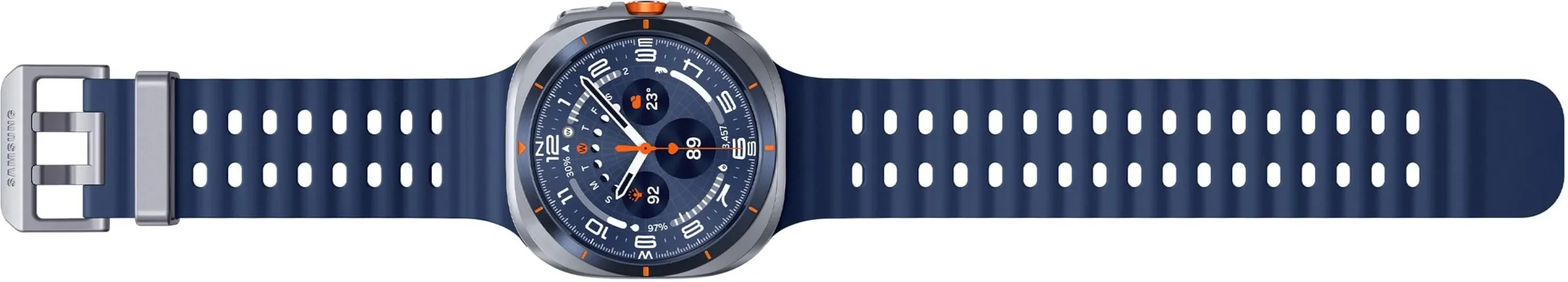 Смарт-часы Samsung Galaxy Watch Ultra LTE 47мм 1.5" AMOLED корп.серый рем.синий (SM-L705FZB1CAU)