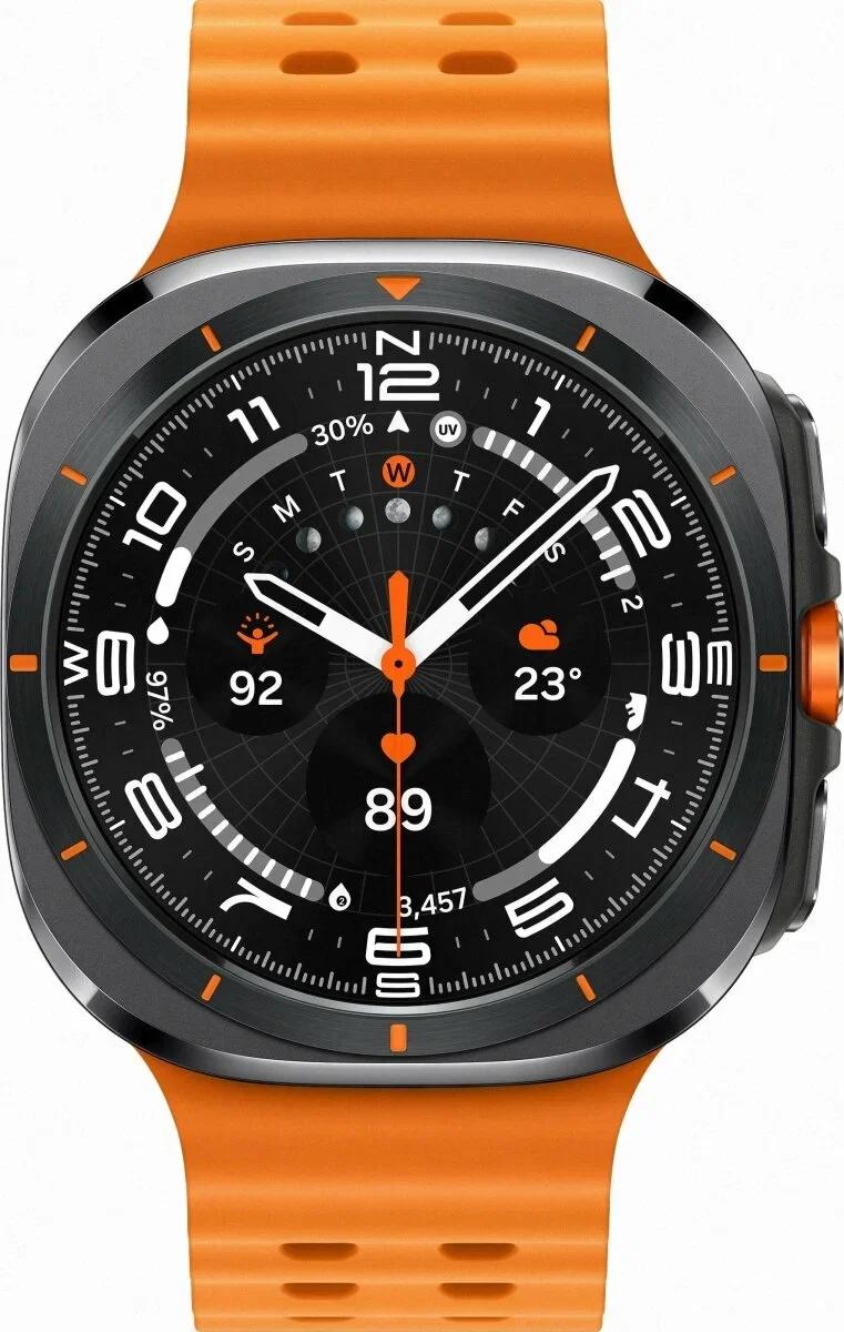 Смарт-часы Samsung Galaxy Watch Ultra LTE 47мм 1.5" AMOLED корпус черный, ремешок оранжевый