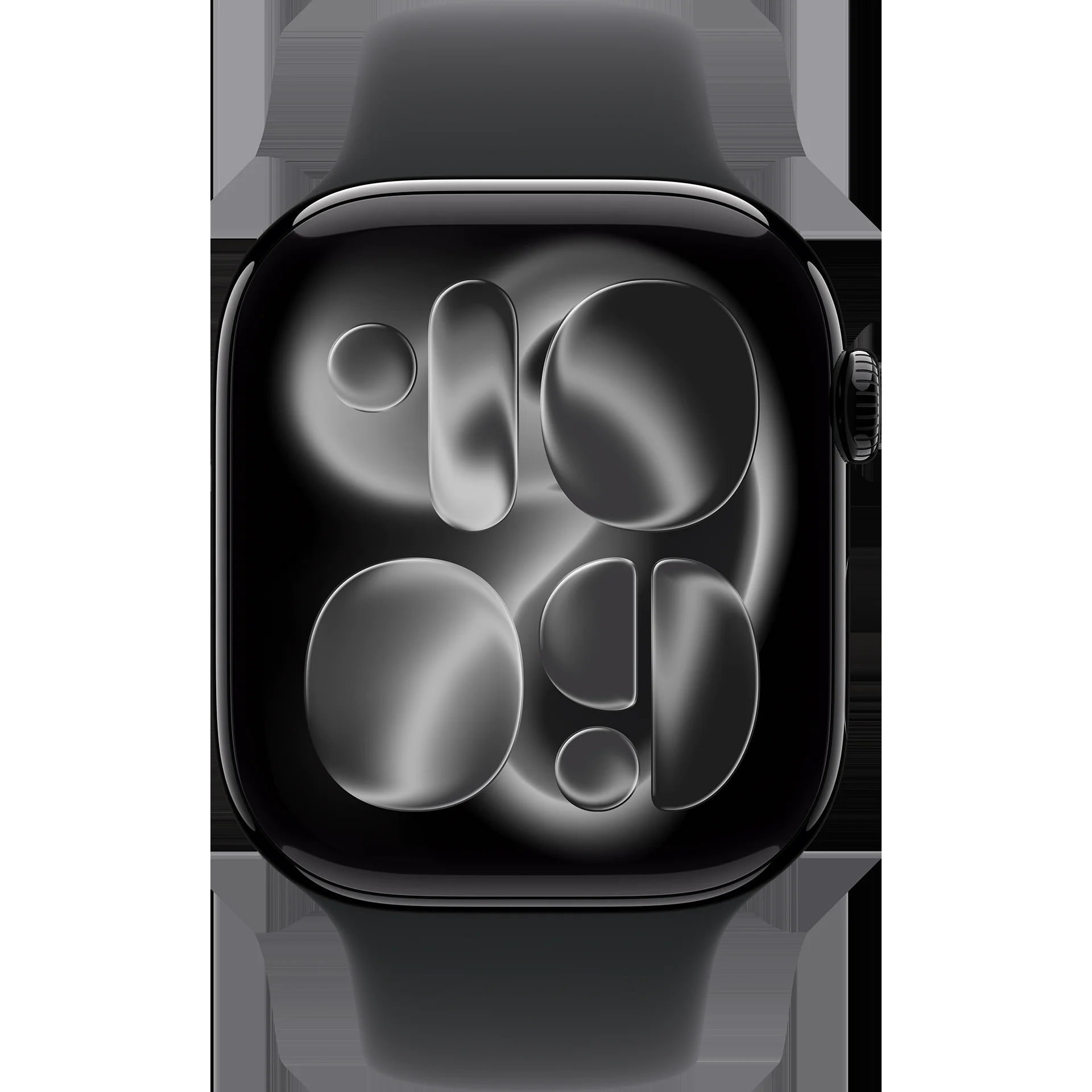 Умные часы Apple Watch Series 11 A3333 46мм OLED корп.черный Sport Band рем.черный разм.брасл.:M/L (MEUX4LW/A)