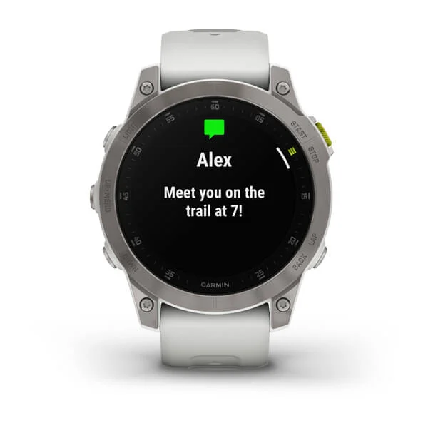 Умные часы Garmin Epix (Gen 2) Sapphire титановый белый 47мм