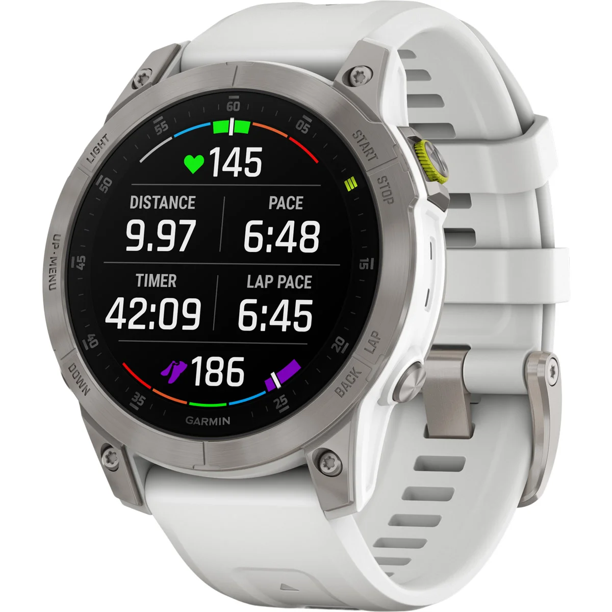 Умные часы Garmin Epix (Gen 2) Sapphire титановый белый 47мм