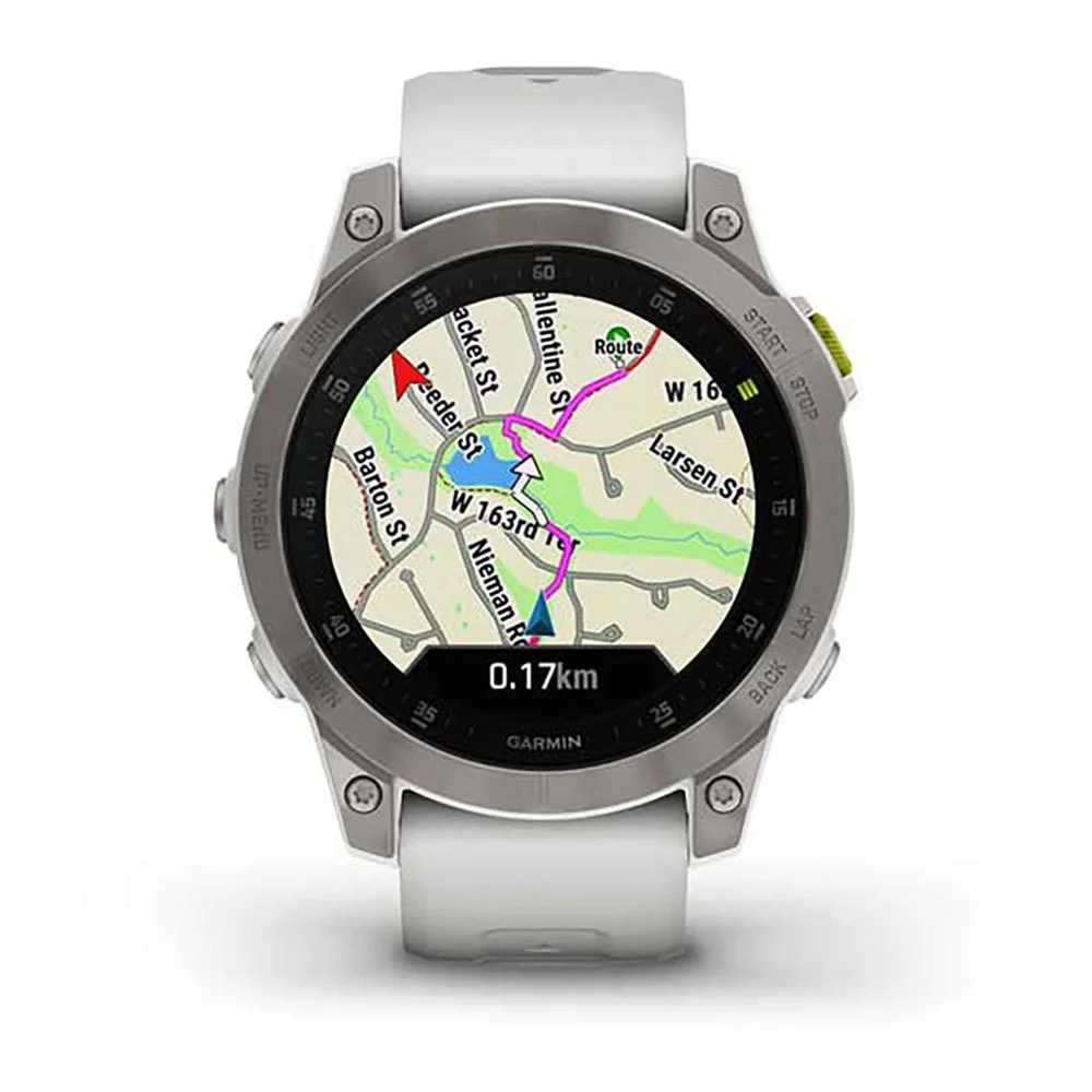 Умные часы Garmin Epix (Gen 2) Sapphire титановый белый 47мм