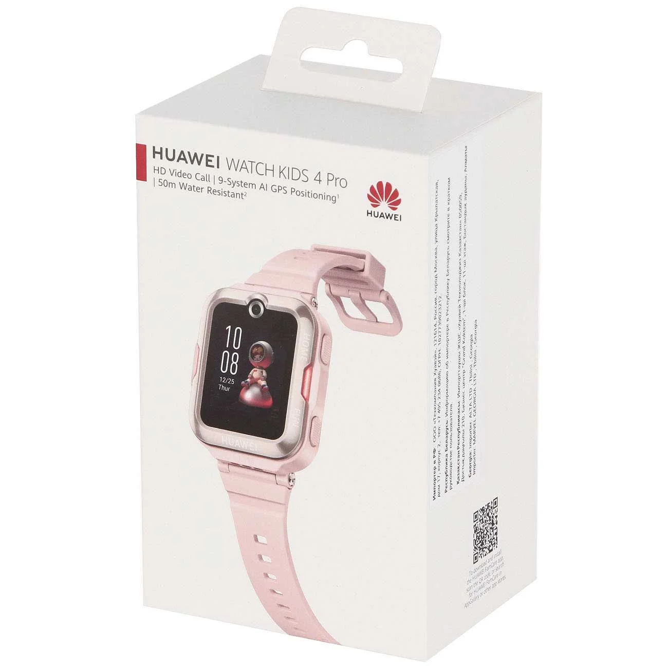 Умные часы HUAWEI KIDS 4 PRO ASN-AL10, розовый