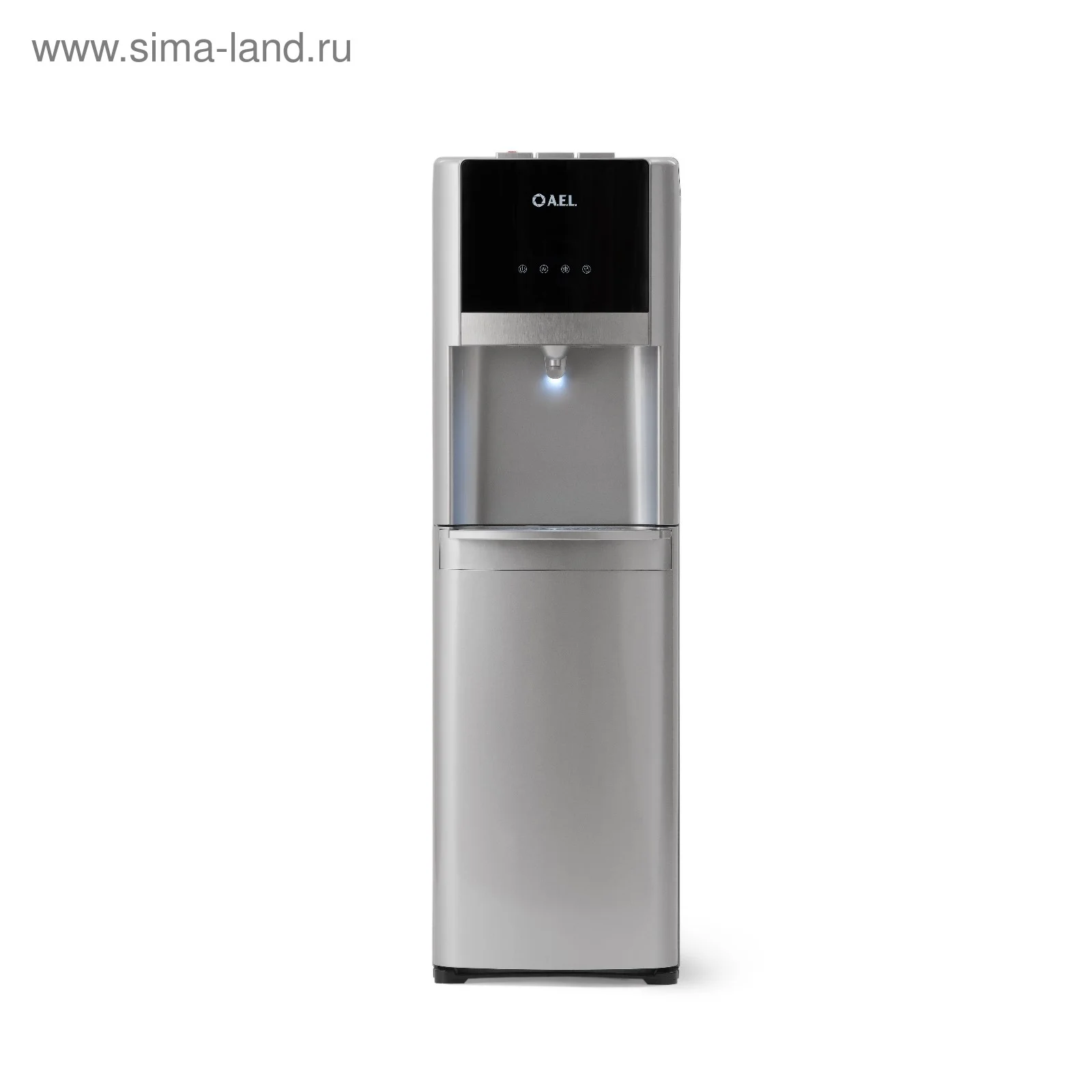 Кулер для воды AEL LC-AEL-809a, нижняя загрузка, нагрев 94 °С, охлаждение 5 °С, серебристый