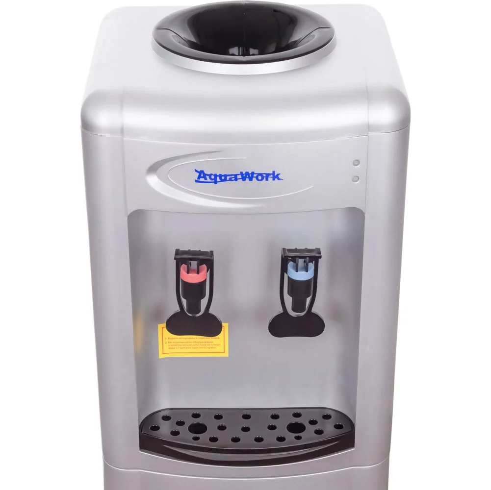Кулер для воды Aqua Work 0.7LR, верхняя загрузка, нагрев 95 °С, охлаждение 10 °С, серебристый