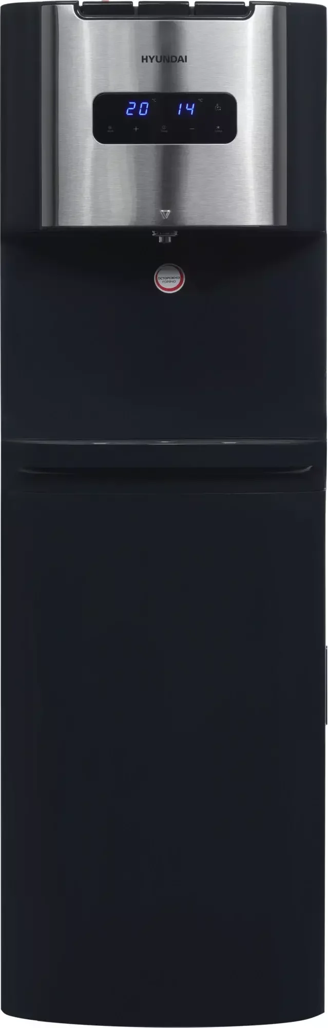 Кулер для воды Hyundai AquaTouch UV H-WD7615E, нижняя загрузка, нагрев 90 °С, охлаждение 10 °С, графитовый