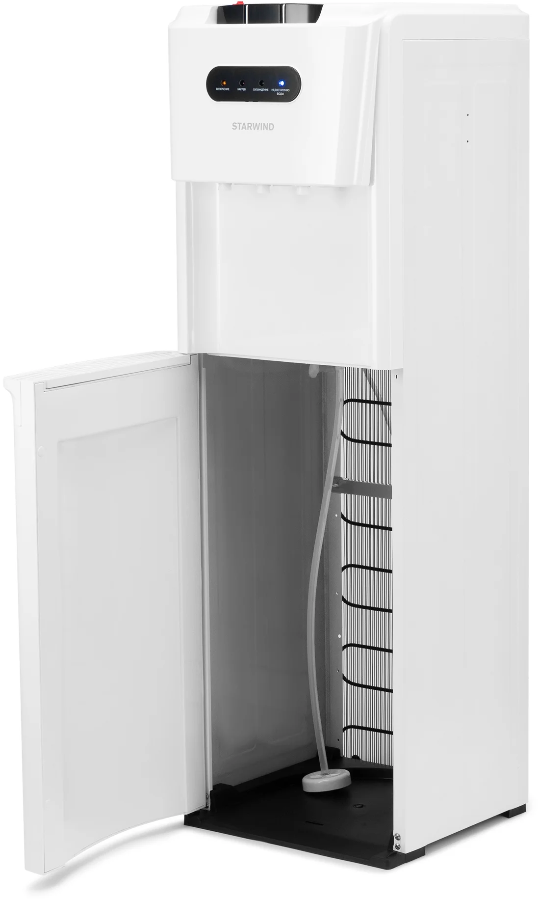 Кулер для воды Starwind SW-1012CW, нижняя загрузка, нагрев 95 °С, охлаждение 4 °С, белый